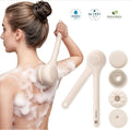 4-in-1 Electric Bath Brush Body Back Scrubber Waterproof Exfoliating Massage Spa USB Rechargeable Soft Bristles SG Stock