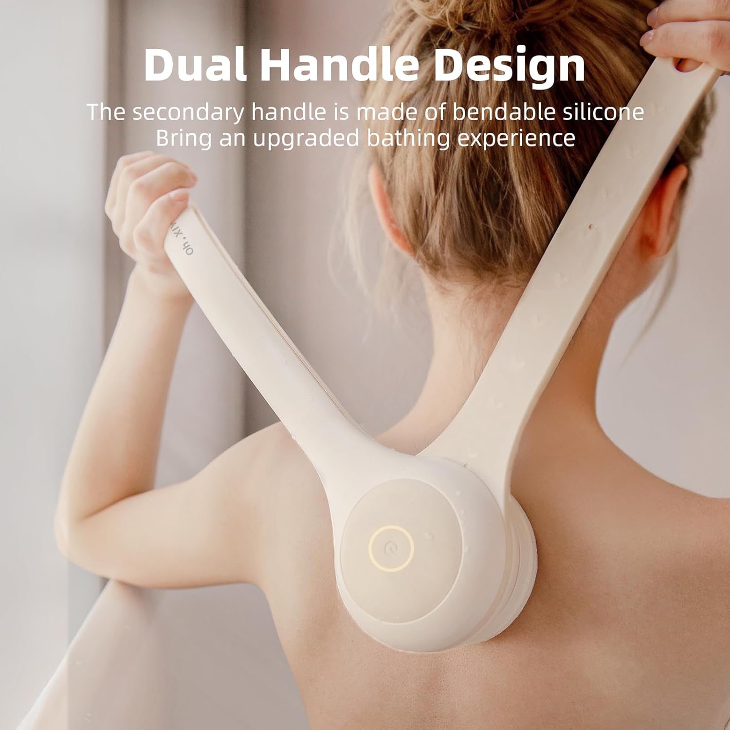 4-in-1 Electric Bath Brush Body Back Scrubber Waterproof Exfoliating Massage Spa USB Rechargeable Soft Bristles SG Stock